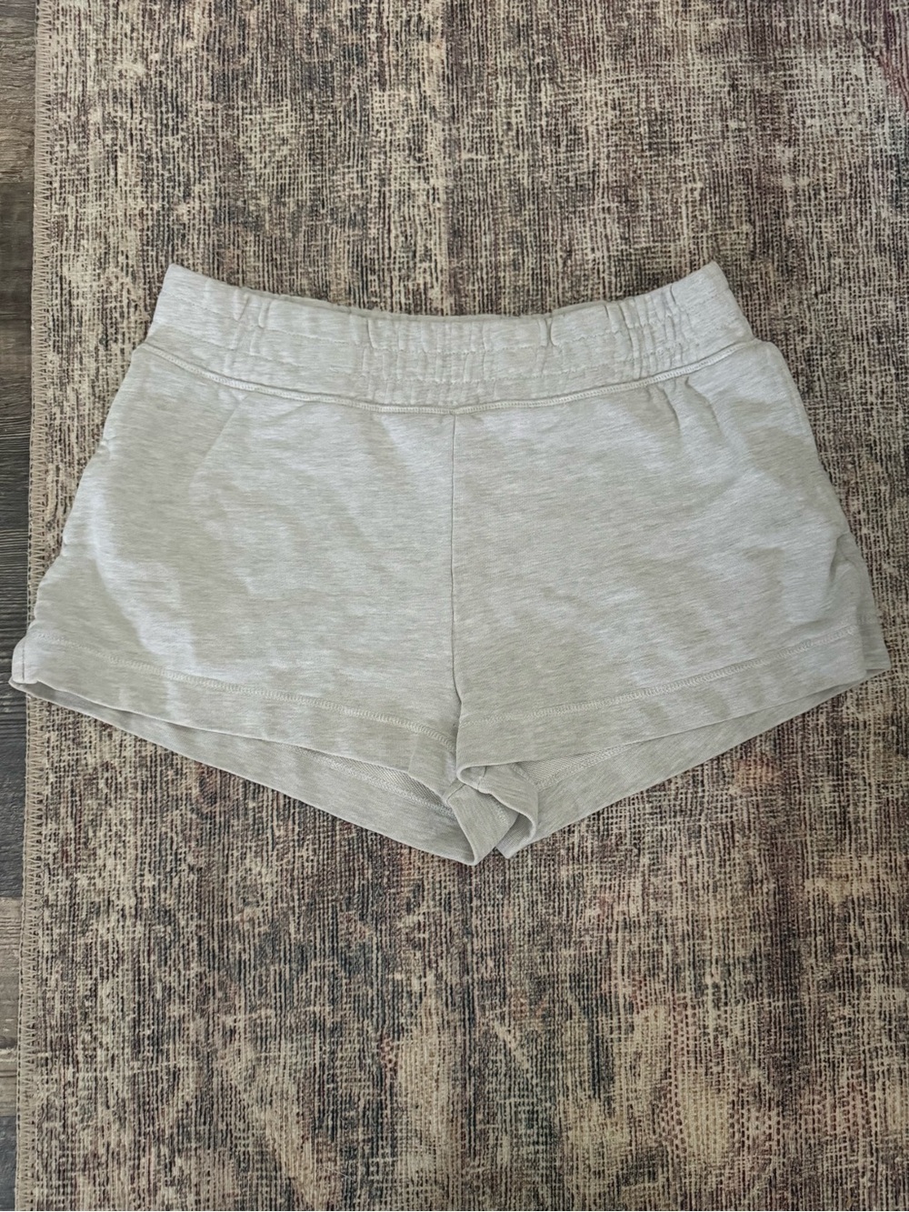 H&M Gray Lounge Sweat Shorts Elastic Waist Pocket Athleisure Size Medium